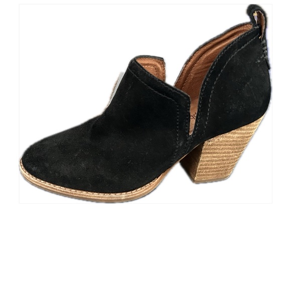 JEFFREY CAMPBELL BLACK SUEDE ANKLE BOOTS, SIZE 6 - Picture 2 of 7